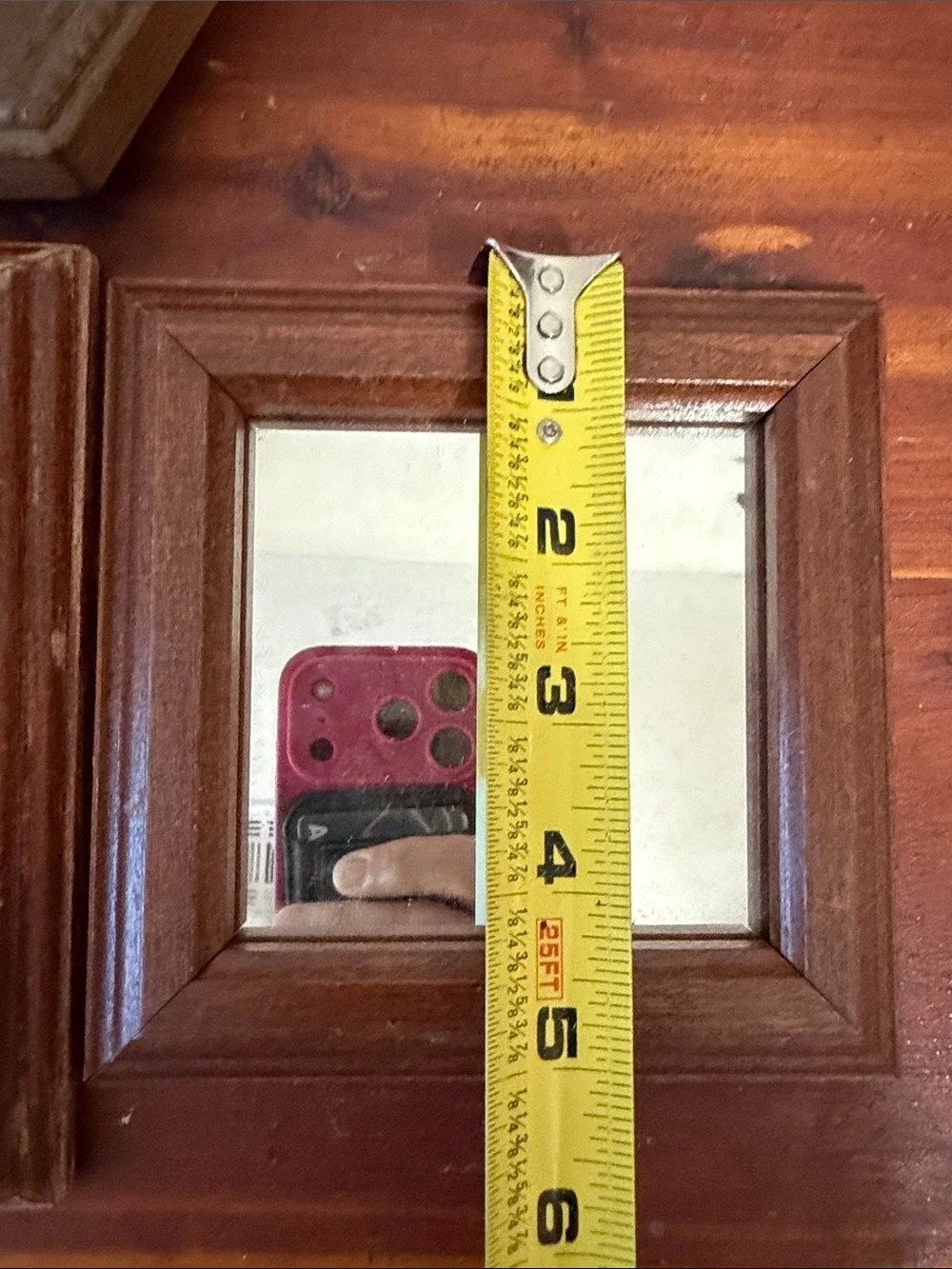Vintage mirrors in wood frame set 5 mirrors cottagecore granny country rustic